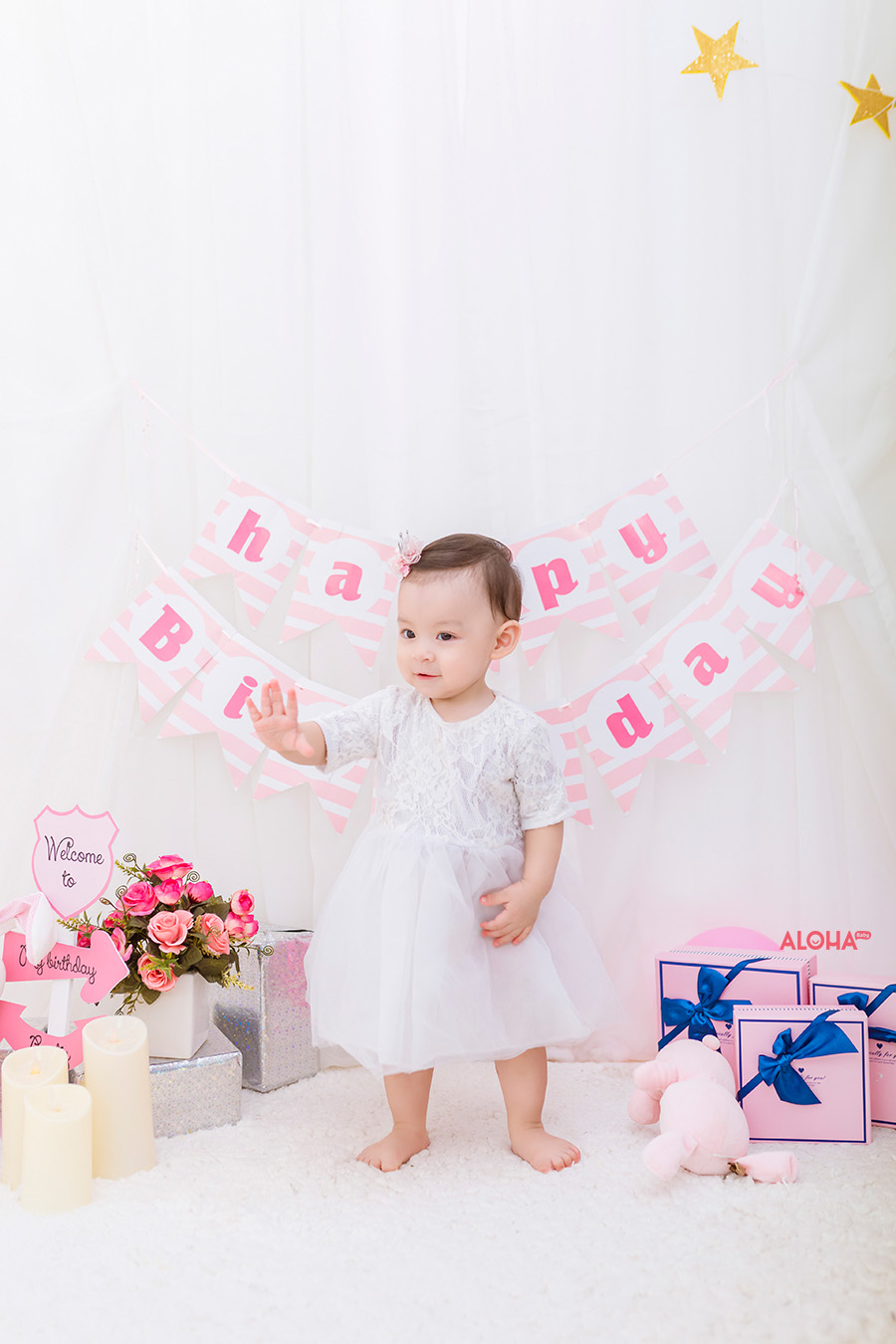 album ảnh bé sinh nhật 1 tuổi Nhật Ánh